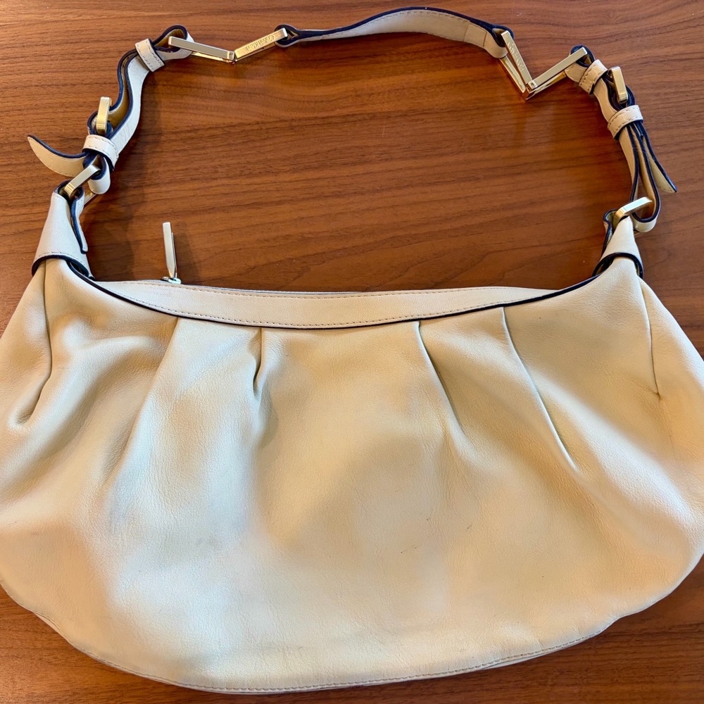 Calvin Klein Cream Shoulder Bag